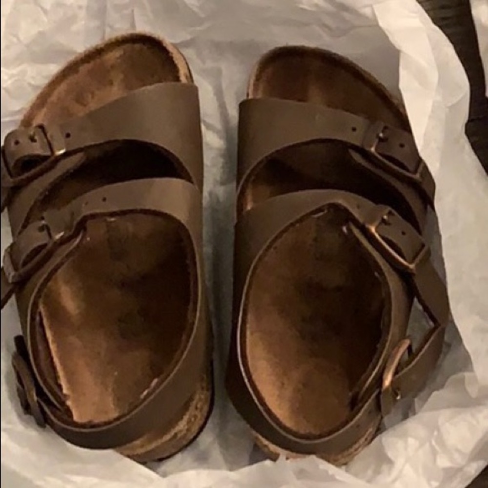 Birkenstock Kids Roma Brown Sandals